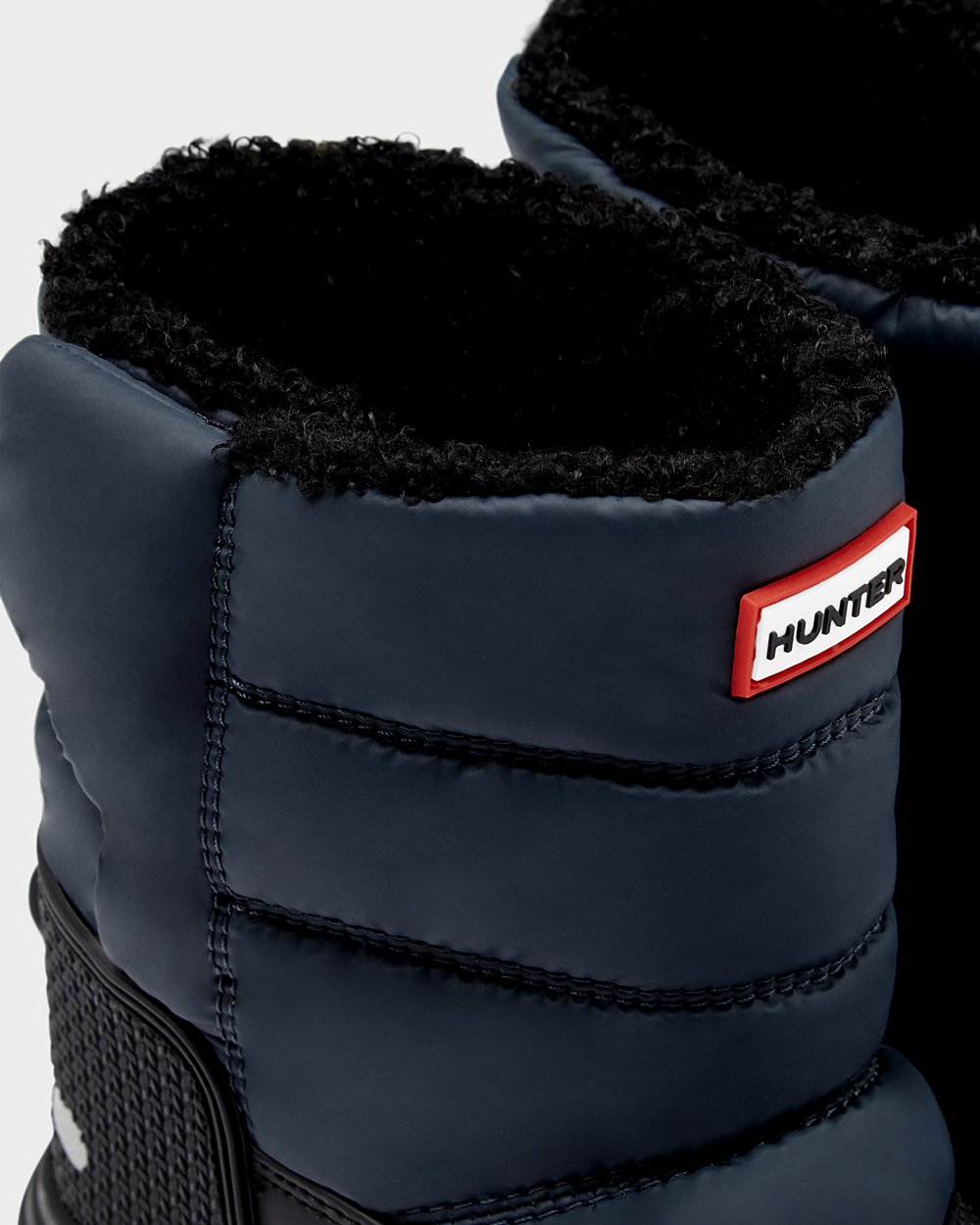 Snow Boots Barn - Hunter Original Stora Insulated - Marinblå/Svarta - 968357-HLP